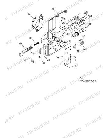 Взрыв-схема холодильника Electrolux EUC31251W - Схема узла C10 Electric